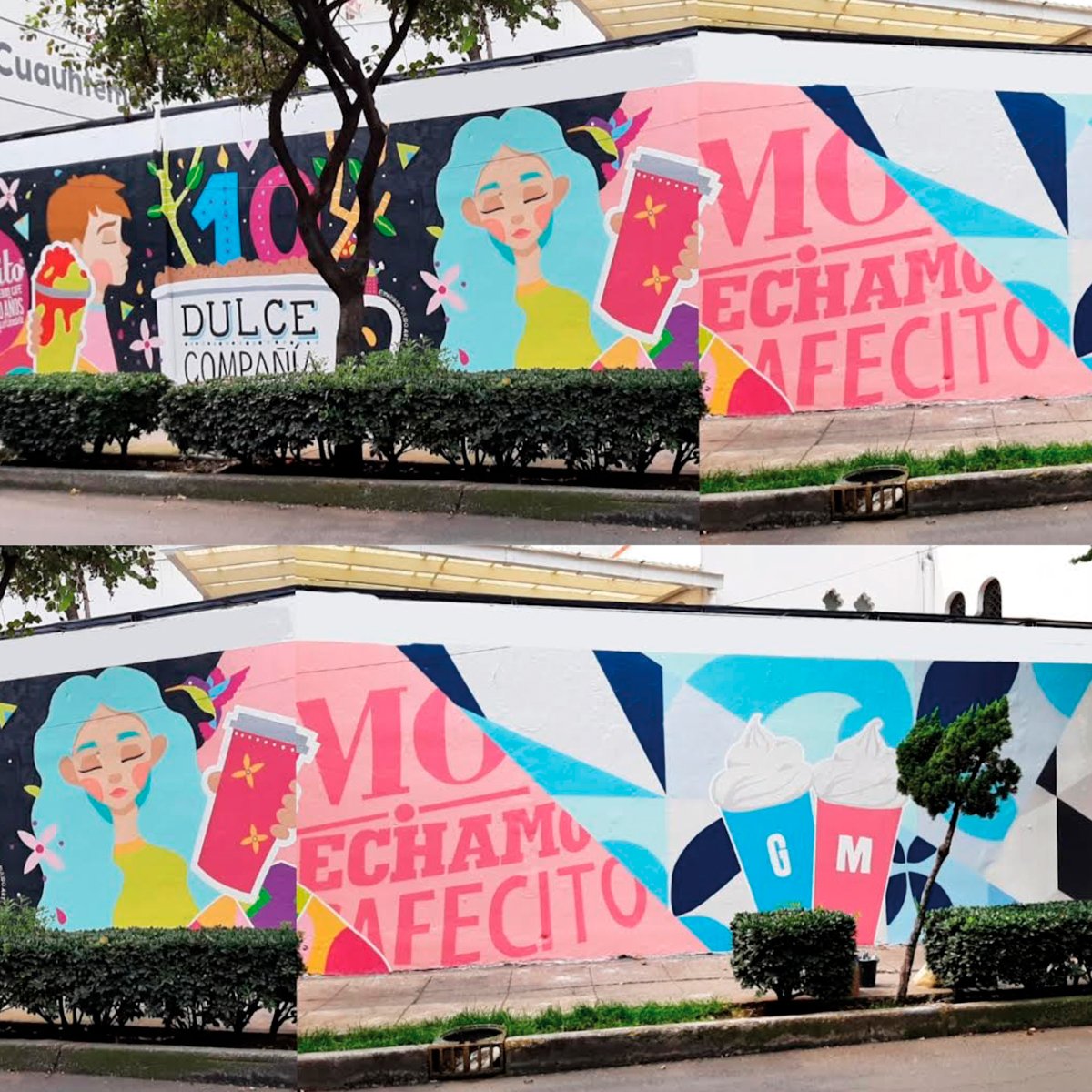 Mural 10 Aniversario Cielito Querido Café