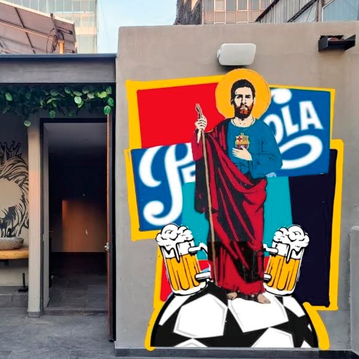 Mural Messi Terraza Polanco