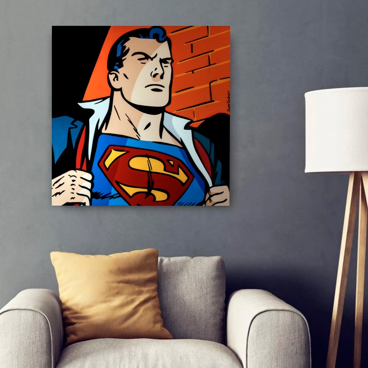 Superman 1984, original, por Javier Andrés